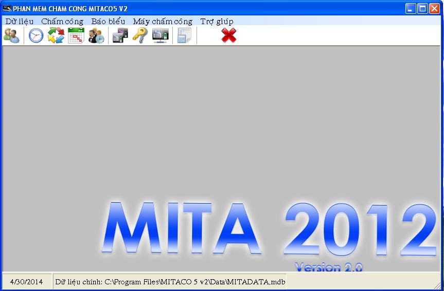 Phần mềm chấm công Mitaco 2012