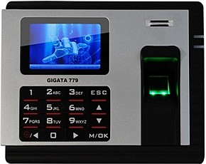 Máy chấm công vân tay thẻ cảm ứng Gigata 779